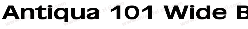 Antiqua 101 Wide Bold字体转换